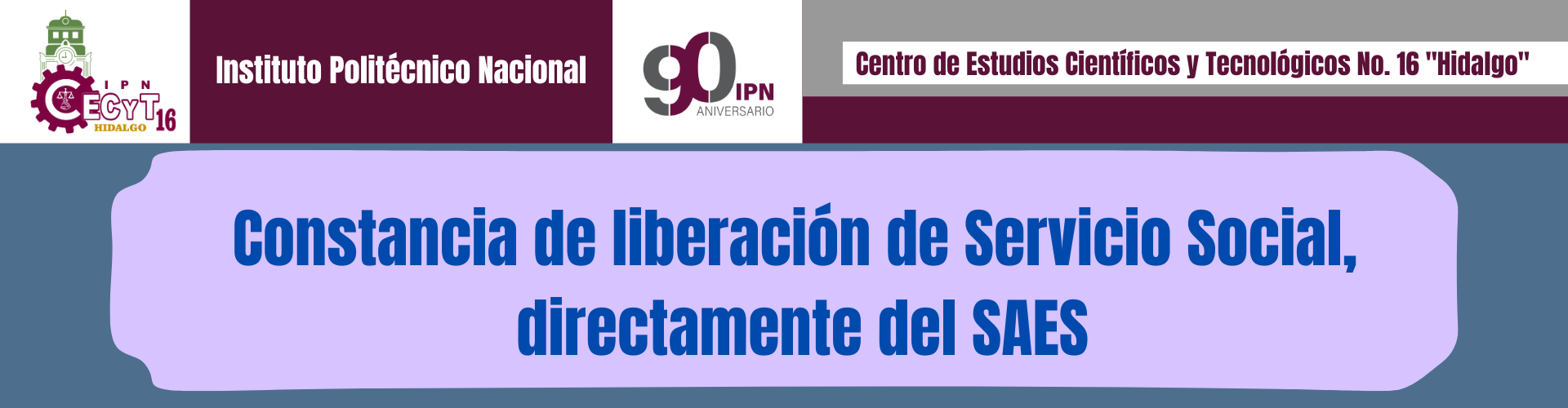 Constancia de liberación de Servicio Social SAES